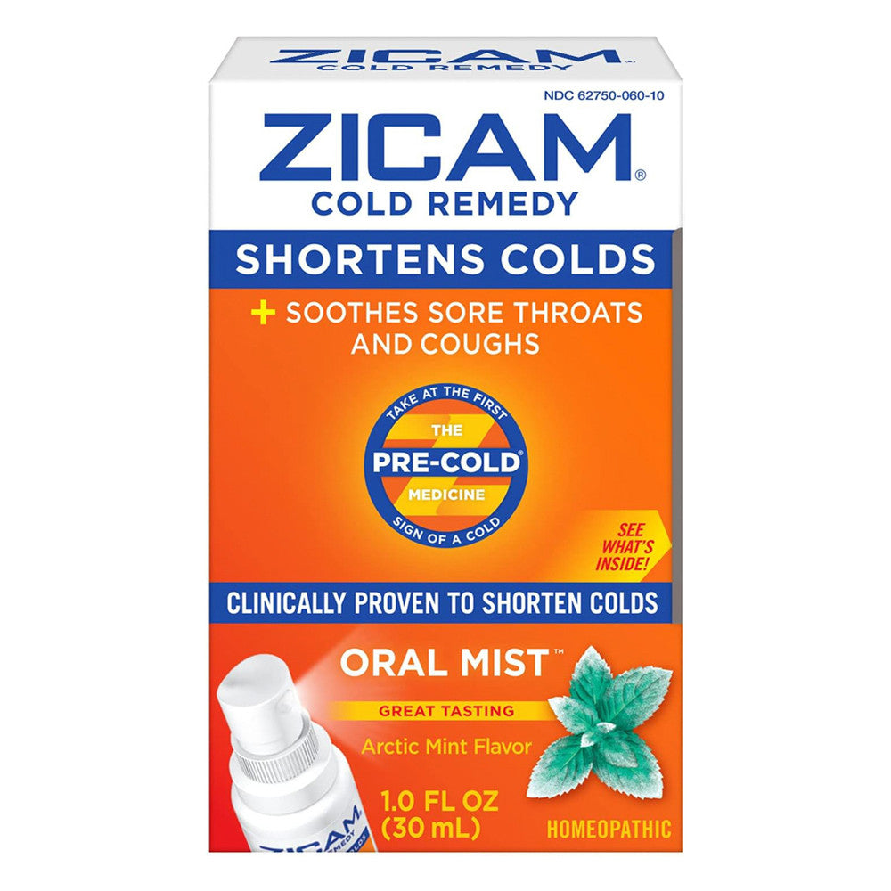 Zicam Cold Remedy Pre Cold Medicine Oral Mist, Arctic Mint, 1 Oz